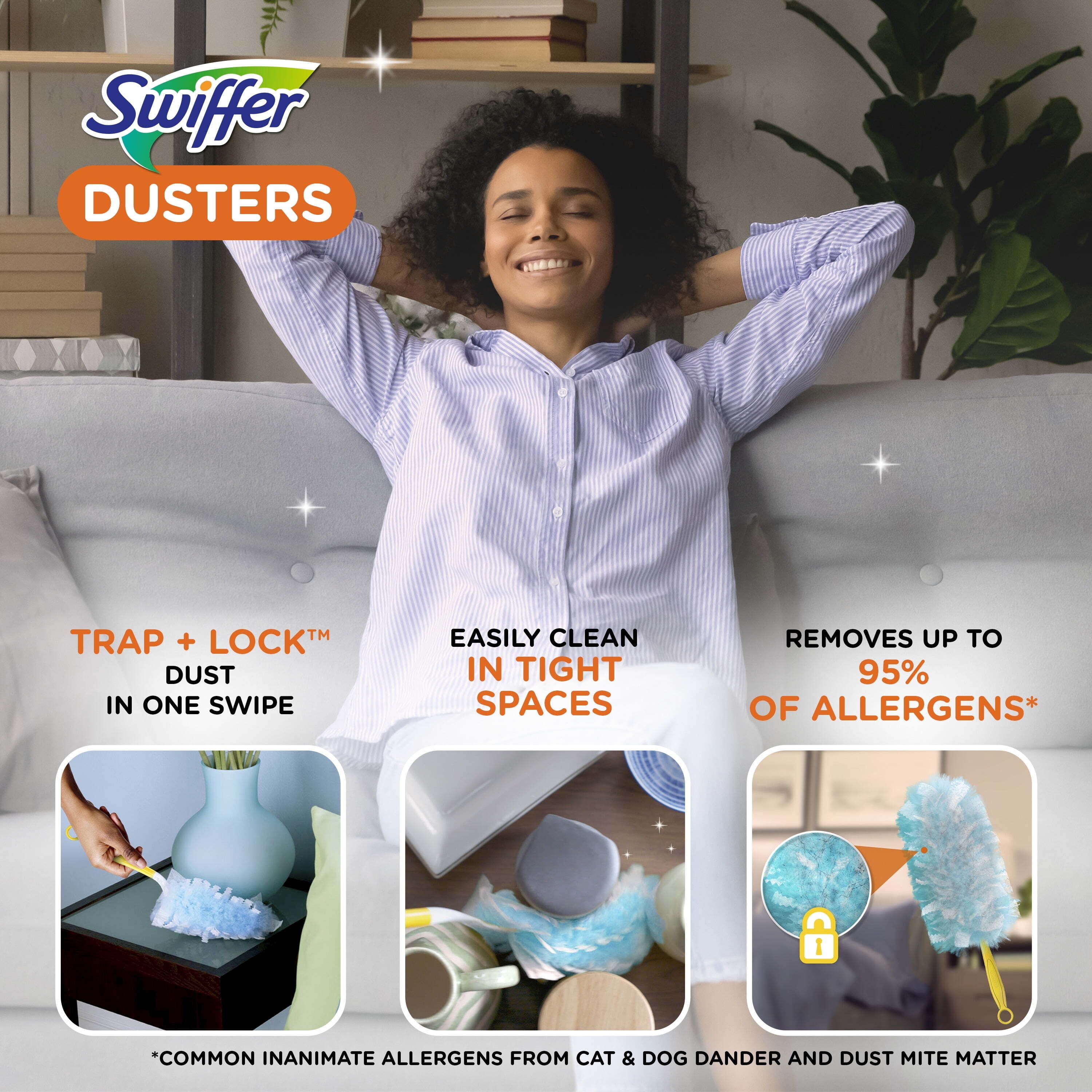 Swiffer Duster Dust Magnet 4 Dust Collecting Cloths Refill #04