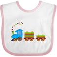 thumbnail image 3 of Inktastic Colorful Toy Train Boys or Girls Baby Bib, 3 of 4