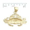 thumbnail image 2 of 14K Gold Sealife Crab Pendant, 2 of 5