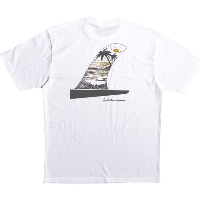 Quiksilver Mens Beach Graphic T-Shirt, natural, L