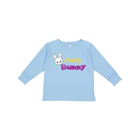 

Inktastic Easter Hunny Bunny White Bunny Cute Bunny Gift Toddler Boy or Toddler Girl Long Sleeve T-Shirt