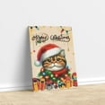 thumbnail image 3 of Merry Christmas Santa Exotic Shorthair Scarf Twinkling Lights Xmas Holiday Vertical Matte Canvas Poster Cat Lover Kitten Owner Gifts Wall Art Home Decor - 00022, 3 of 5