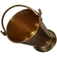 thumbnail image 2 of Brass Heavy Weight Hammered Design Bucket (Approx. 2.5 Ltr, Dia. 6.25 Inch) Ice Bucket/Brass Bucket for Pooja/Pooja Essentials, 2 of 4