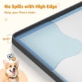 thumbnail image 4 of Dog Pee Pad Holder - Silicone Puppy Potty Tray with High Edge and 4 Clamps for Training, Fits Up to 24x24inch Pads, 4 of 8