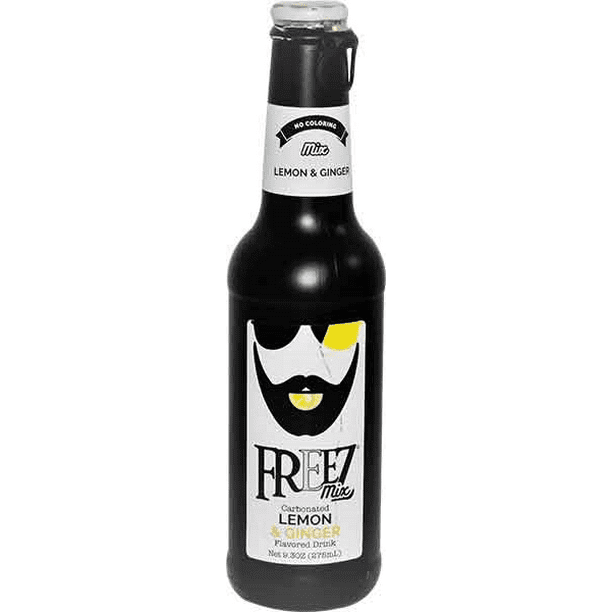 Freez Mix Lemon Ginger Carbonated Soda, 24Pack Case 9.3 fl. oz. (275ml