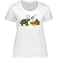 thumbnail image 3 of Inktastic Cute Turtle Chefs Making Soup Women's Plus Size T-Shirt, 3 of 5