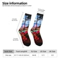 thumbnail image 2 of Pofeuu Tropical Beach Candlelight Print Crew Socks, Adult Running Hiking Socks for Youth and Adult, 2 of 6