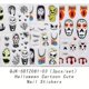 thumbnail image 1 of 3 Sheets,5D Embossed Halloween Nail Art Stickers,Skull Ghost Pumpkin Spider Bat Nail Decals,Self Adhesive Cartoon Nail Art Supplies For Nail Decorations, 1 of 4