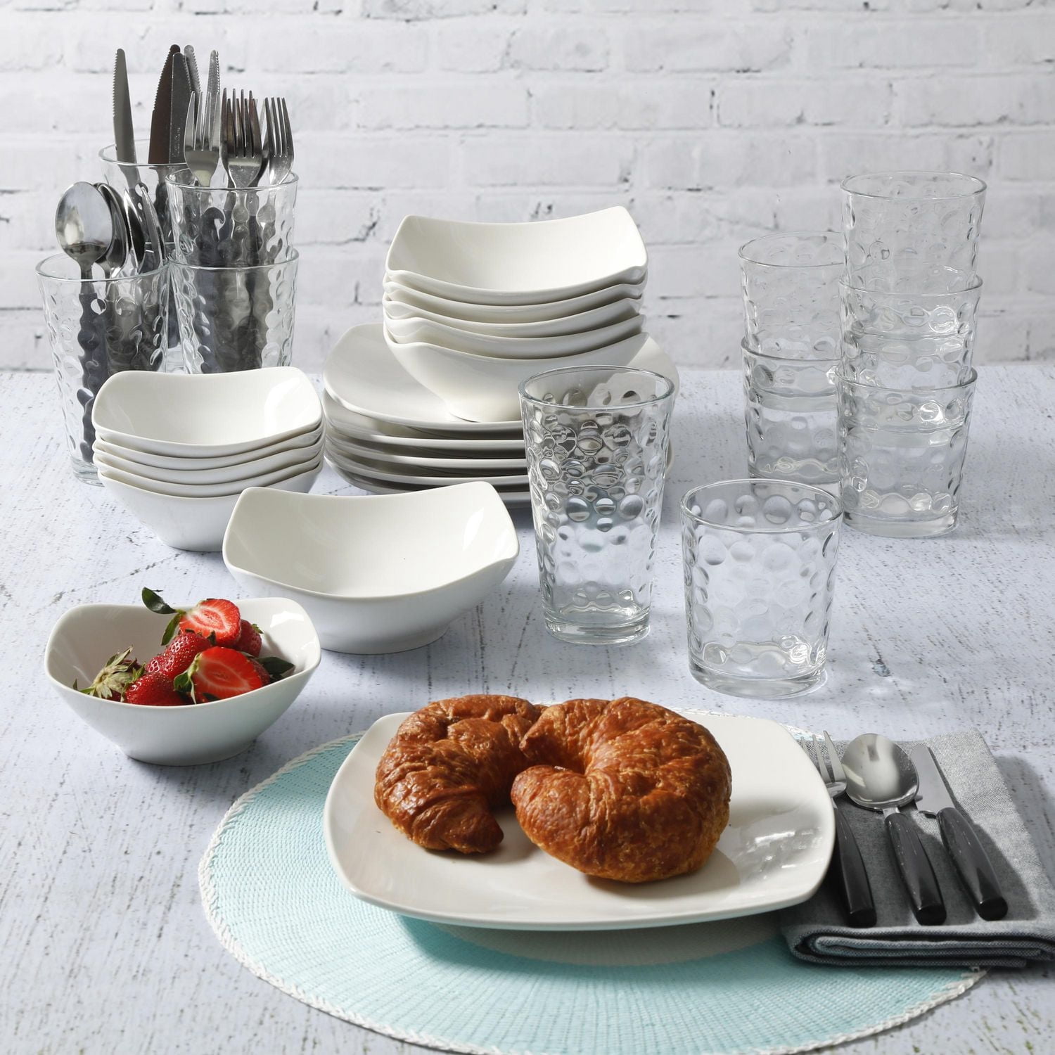 GIBSON All U Need 48-Piece Dinnerware Combo Set - Walmart.ca