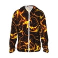 thumbnail image 1 of Balery Orange Lightning Sudadera ligera de manga larga con capucha y protección solar UPF 50+ para hombre y mujer, ideal para pesca y running-Medium, 1 of 7