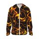 thumbnail image 1 of Fotbe Orange Lightning Chaqueta con Protección Solar UPF 50+ para Hombre y Mujer, Camisa con Capucha y Bolsillos-XX-Large, 1 of 7