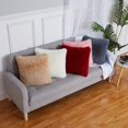 thumbnail image 2 of 18"X 18" Shaggy Plush FauxPillow CoversSoft Soild Decorative Pillow Cushion Case for Bed Couch, Grey Ombre,2 Pack, 2 of 9