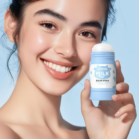 HYLLai Milk Moisturizing Stick, Hydrating Solid Balm for Face & Body, Portable Skincare for Dry Skin, Travel-Friendly Moisturizer, 40g