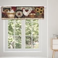 thumbnail image 4 of Red Rooster Valance for Windows Kitchen Rustic Country Farm Animal Short Valance Curtains Treatment 1 Panel Small Farmhouse Western Retro Vintage Chicken Kitchen Curtains (54x18 Inch), 4 of 4