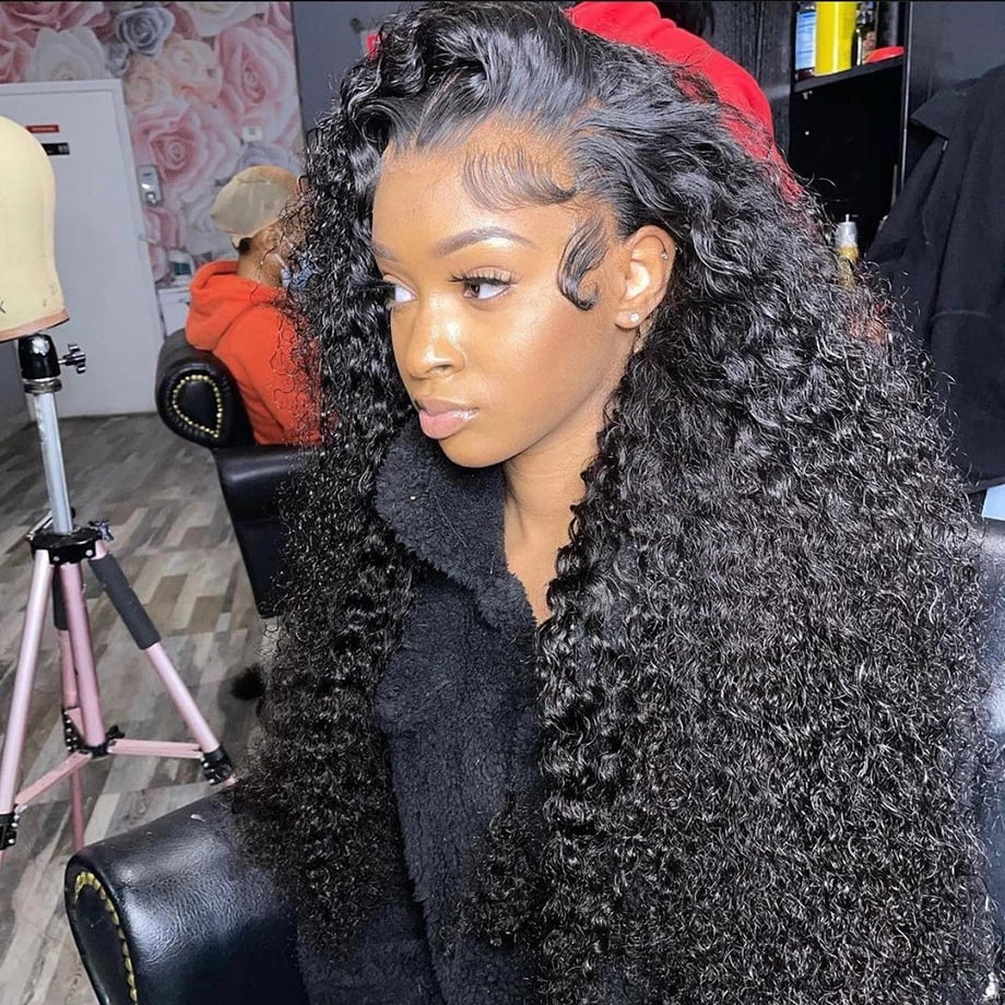 Aceolave Lace Front Wigs Human Hair Pre-Plucked 13X4 Water Wave Lace Front  Wigs with Baby Hair 150% Density Brazilian virgin Wet and Wavy Human Hair  Wigs for Black Women Natural Black Color