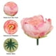 Uxcell Artificielle Fleur Tête Fausses Fleurs Têtes en Vrac Soie Pivoine Têtes Simulation Fleur Rose Rouge 15 Pcs – image 4 sur 6