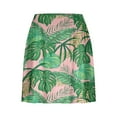 thumbnail image 3 of Moxiu Athletic Skirts for Women with Shorts Pockets Workout Tennis Running Golf Skorts Skirts Hawaiian Floral Graphic Skort 2025 Green,XXL, 3 of 5