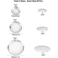 thumbnail image 2 of 1 Box 180Pcs 3 Size Brooch Sieve Findings 12mm 18mm 28mm Silver Brooch Clasps Pin Disk Base Disc Blank Thicken Cabochon Trays for DIY Jewelry Craft Making Decoration Accessories, 2 of 5