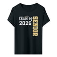 thumbnail image 3 of MEICHEN Graduation Gifts for Her: Class Of 2026 Senior 26 High School Graduation T Shirt Womens Spring Summer Tops, 3 of 3