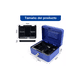 thumbnail image 2 of Caja Fuerte Metálica De Seguridad Con Llave, AZUL/NEGRO, 2 of 3