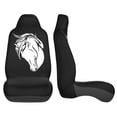 thumbnail image 4 of KAKALAD Horse Car Seat Covers Set Vehicle Front Seats Protector 2 Pcs, 4 of 9