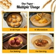 thumbnail image 2 of 125Pcs 8” Round Air Fryer Paper Liners,Disposable Liners for 5-8 qt Basket, 2 of 8