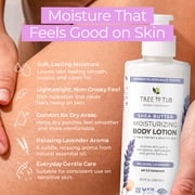 Tree to Tub Lavender Shea Butter Body Lotion for Dry Skin - Moisturizing Sensitive Skin Lotion for Women & Men, Vegan Body Moisturizer w/Organic Aloe Vera, Cocoa Butter, All Natural Colloidal Oatmeal