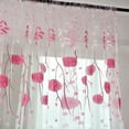 thumbnail image 7 of 1/2Pcs Window Lace Floral Curtain Panel Drape Voile Tulle Sheer Balcony Valance Divider Room Door Decor, 7 of 7