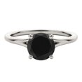 thumbnail image 3 of Aone 2 Carat Natural Black Diamond Wedding & Engagement White Gold 10K Ring for Women, 3 of 5