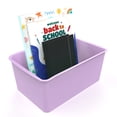 thumbnail image 3 of Pen+Gear Cubby Bin, 12.27 x 7.96 x 5.12 in, Lavender Sunrise, 8-Pack, 3 of 5