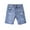 Dark Blue, variant on ZACPNCV Girls Ripped Hem Jean Shorts High Waist Straight Leg Distressed Denim Shorts with Pockets Blue 6-7 Years