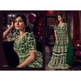 thumbnail image 4 of Event Wear Indian Designer Anarkali Sharara Dress Pakistani Salwar Kameez Suits ( Green, 3XL - 48 ), 4 of 5