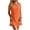 Orange, variant on Dvprdro Womens Beach Vacation Mini Cover Up Dress Crew Neck Bow Tie Shoulder Sleeveless Bikini Cover Up