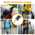 thumbnail image 2 of Shisuyan 2 Sets Hiking Cane External Fastener Walking Stick Fastener Clip Cane External Fastener Clip Cane Accessory Walking Stick Buckle Trekking Pole External Lock, 2 of 8