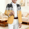 thumbnail image 2 of DHFJKG Boys Casual Suit Jackets Party Coat Ice Cream Printed Long-Sleeve Button-Front Slim-Fit Stretch Blazer For 3-14 Years Old Kids, 2 of 4
