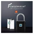 thumbnail image 2 of Tuya Smart Fingerprint Padlock Home Security Anti-theft Waterproof Remote Control Battery Power USB Keyless Door Lock ,Enjoy Smart Life, 2 of 7