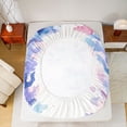 thumbnail image 5 of Feelyou Watercolor Axolotl Kid Bed Sheets, Blue Ocean Coral King Sheets, 4 Pieces, 5 of 7