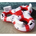 thumbnail image 2 of SOLSTICE Super Chill  3-Person White & Red Inflatable Tube Float, 2 of 2