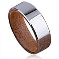 thumbnail image 1 of Polished Silver With Whiskey Barrel Inner Ring, 1 of 1