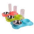 thumbnail image 2 of Alimentador de mascotas Sunnimix 2 en 1 Cuenco de agua y alimentos azul 350x210x45mm, 2 of 6