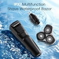 thumbnail image 5 of NICEBAY Electric Razor for Men, Wet/Dry Electric Shaver with Nose Trimmer, LED Display, Travel Lock, Type-C Charging Stand, IPX7 Waterproof, 5 of 9