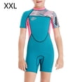 thumbnail image 2 of Chicas trajes de buceo traje de buceo secado rápido neopreno traje de neopreno traje de baño de una pieza para el buceo juvenil Snorkeling Surfing Natación azul XXL 2.5mm Advancent OD003678-10, 2 of 7