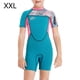 thumbnail image 2 of Chicas trajes de buceo traje de buceo secado rápido neopreno traje de neopreno traje de baño de una pieza para el buceo juvenil Snorkeling Surfing Natación azul XXL 2.5mm seitruly OD003678-10, 2 of 7