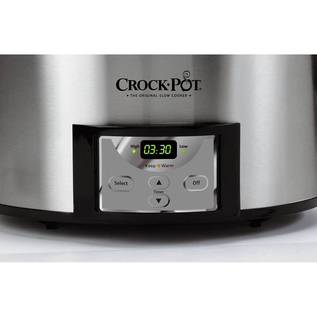 Crock-Pot SCCPVC609-SC 6-Quart Oval Slow Cooker w/ Dipper Stainless Steel