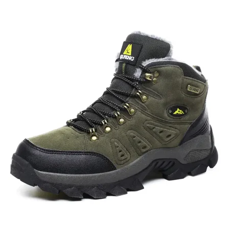 

Men‘s Tactical Hiking Boots Plus Size Waterproof Non-slip Ankle Snow Boot Camping Trekking Shoes For Winter Outdoor Sports