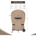 thumbnail image 2 of Outdoor Waterproof Barbecue Grill Cover for Most Round Smoker Size Up to 28” Dia x 35” H, 2 of 6