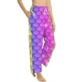thumbnail image 2 of Bingfone Pajamas For Women,Rainbow Scales2 Pajama Pants With Pockets-Small, 2 of 9