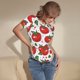 thumbnail image 3 of Fotbe Hand Drawn Tomatoes Body de Mujer con Cuello Redondo y Mangas Cortas, Sin Mangas Ajustado, Suave, Cómodo y Básico-XX-Large, 3 of 7