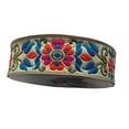 thumbnail image 4 of KVR Polyester Silk Brocade Jacquard Ribbon Lace Trim for Craft Sewing Embroidery Decoration Garment Dress Skirt Wedding Party Packing DIY (031-1.25 inch Wide, 9 Yard in roll), 4 of 5