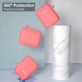 thumbnail image 3 of AirPods Case, Full Protective Silicone AirPods Accessories Cover Compatible with AirPods 1&2 Wireless and Wired Charging Case(Front LED Visible),Coral, 3 of 8